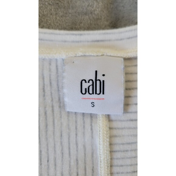 Cabi 3816 Mini Stripe V-Neck Sleeveless Tank - Picture 3 of 4
